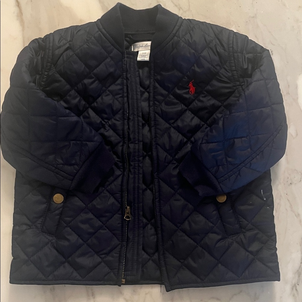Polo by Ralph Lauren Kids Navy Blue Quilted 24 months